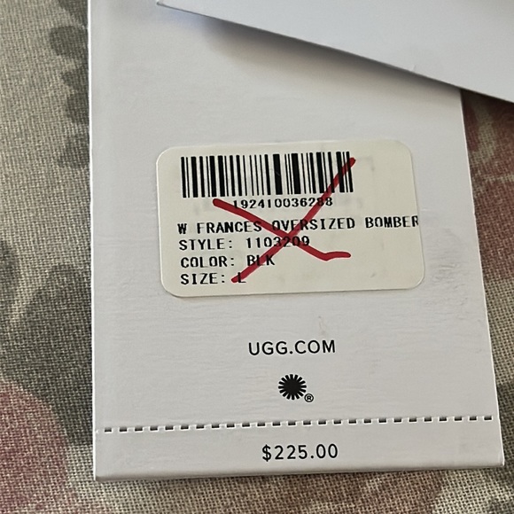 NEW UGG FRANCES OVERSIZED BOMBER JACKET - Picture 8 of 8